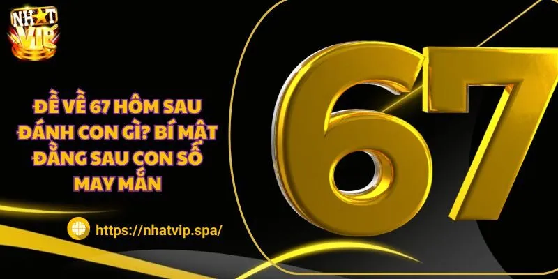 Đề về 67 hôm sau đánh con gì? Bí mật đằng sau con số may mắn