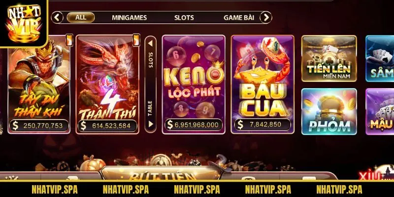 Kho game hấp dẫn Nhatvip